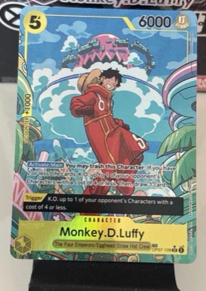 Monkey.D.Luffy (109), graded 9.0