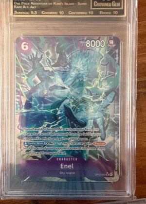 Enel (OP15-060) (Alternate Art), graded 10.0