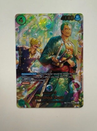 Roronoa Zoro - PRB02-006 (SP), graded 9.0