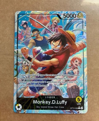 Monkey.D.Luffy (OP15-098) (Alternate Art), graded 9.0