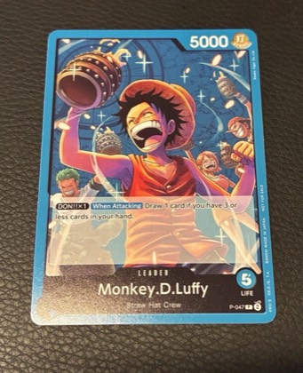 Monkey.D.Luffy (047) (Premium Card Collection -Live Action Edition-), graded 9.0