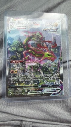 Rayquaza VMAX (Alternate Art Secret), graded 9.0