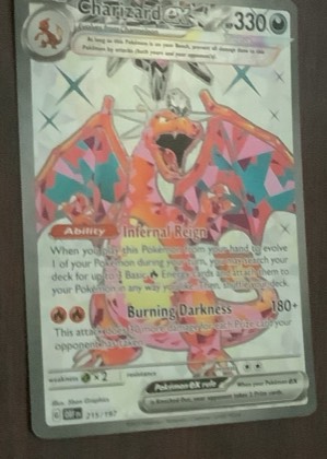 Charizard ex graded 8