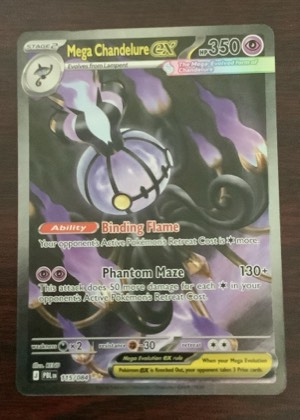 Mega Chandelure ex - 115/084 graded 8