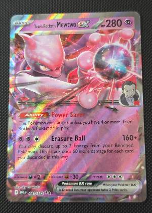 Team Rocket's Mewtwo ex - 081/182 graded 9