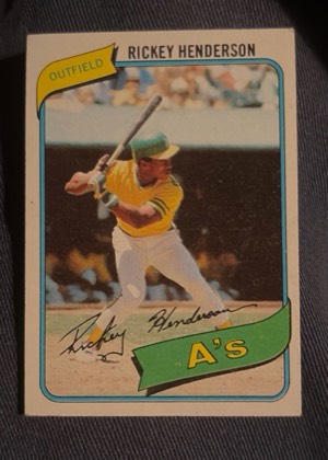 Rickey Henderson, graded 7.5