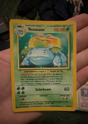 Venusaur, graded 7.5