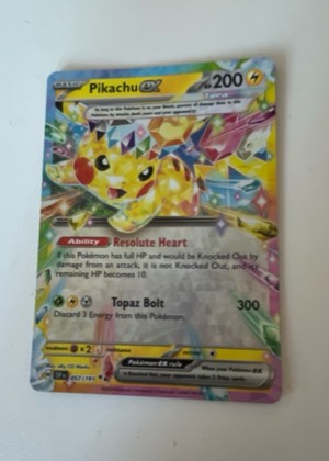 Pikachu ex, graded 7.5