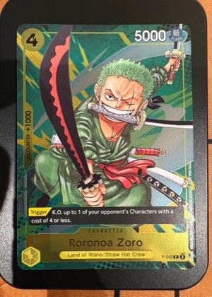 Roronoa Zoro (Event Pack Vol. 3), graded 9.0