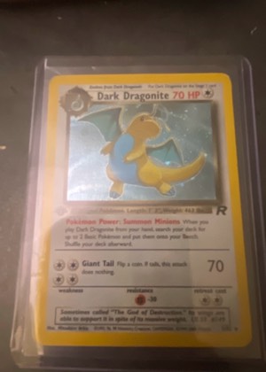 Dark Dragonite, graded 7.5