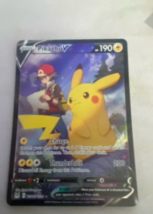 Pikachu V (Full Art), graded 7.5