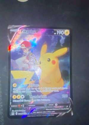 Pikachu V, graded 2.5