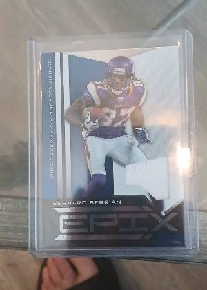 2010 Panini Epix Bernard Berrian Jersey Relic, graded 9.0