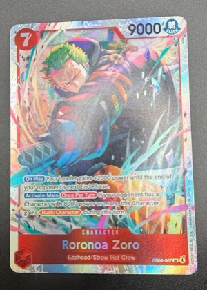 Roronoa Zoro (EB04-007), graded 9.0