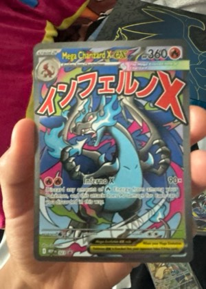 Mega Charizard X ex, graded 8.0