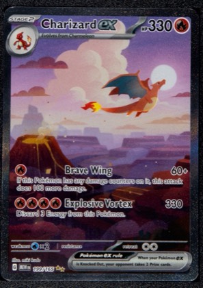 Charizard ex - 199/165 graded 9.5