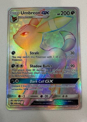 Umbreon GX (Secret), graded 9.0