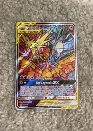 Moltres & Zapdos & Articuno GX, graded 9.0