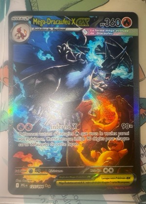 Méga-Dracaufeu X ex, graded 8.0