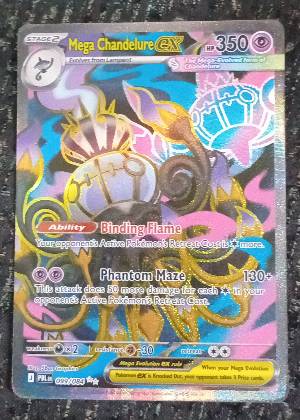 Mega Chandelure ex, graded 8.5
