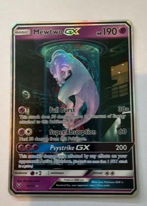 Mewtwo GX (Secret Shining), graded 9.5