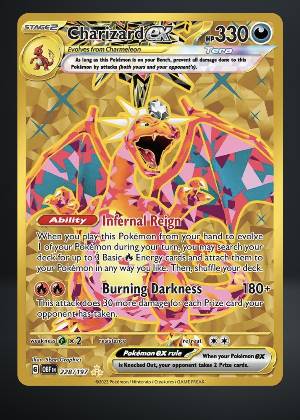Charizard ex, graded 9.0