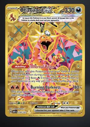 Charizard ex, graded 9.0
