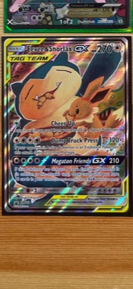Eevee & Snorlax GX - SM169 graded 8