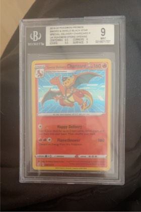 Charizard V - SWSH050, graded 9.0