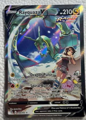 Rayquaza V (Alternate Full Art) graded 9.5