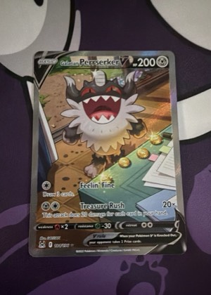 Galarian Perrserker V (Alternate Full Art), graded 9.0