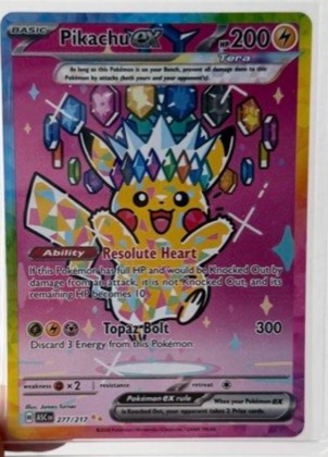 Pikachu ex, graded 9.0