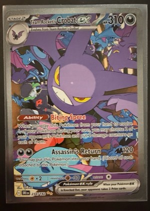 Team Rocket's Crobat ex graded 9