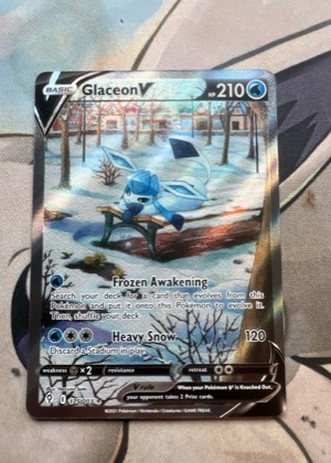 Glaceon V (Alternate Full Art), graded 9.0