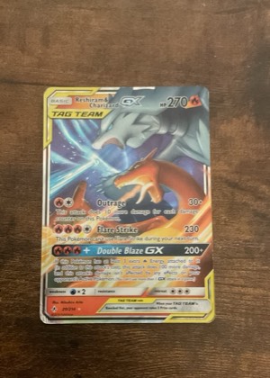 Reshiram & Charizard GX, graded 9.0