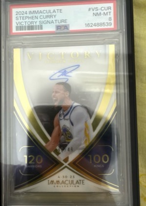 Stephen Curry, graded 8.0