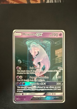 Mewtwo GX (Secret Shining), graded 9.0