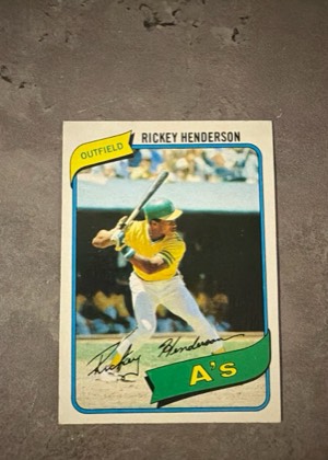 Rickey Henderson, graded 9.0