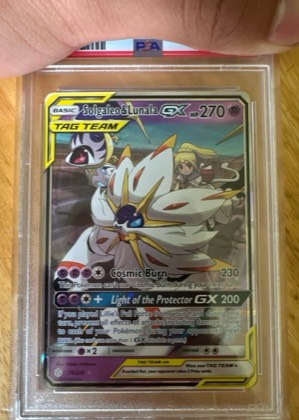 Solgaleo & Lunala GX, graded 9.5