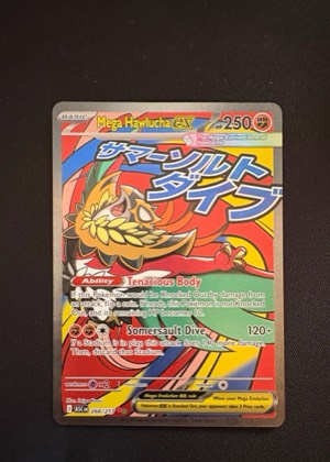 Mega Hawlucha ex, graded 9.0