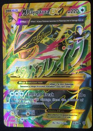 M Rayquaza EX (Shiny Full Art), graded 9.0