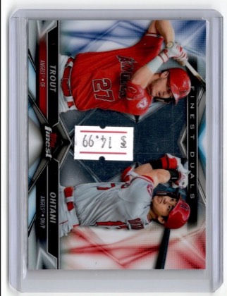 Mike Trout / Shohei Ohtani, graded 9.0