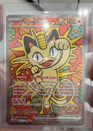 Meowth ex - 121/088 graded 9.5