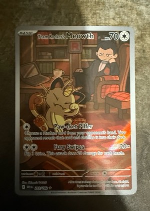 Team Rocket's Meowth, graded 9.0