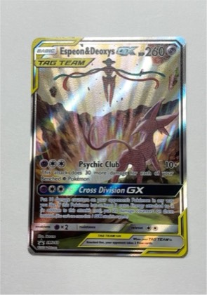Espeon & Deoxys GX - SM240 graded 6 & below