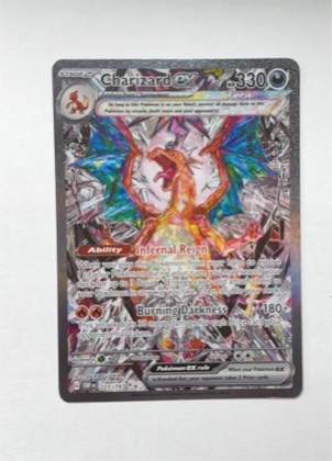 Charizard ex graded 8