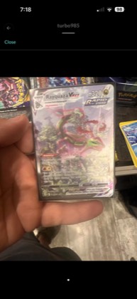 Rayquaza VMAX, graded 8.5