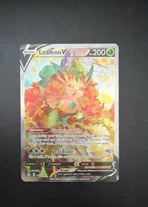 Leafeon V (Alternate Full Art), graded 9.0