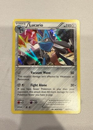 Lucario (63), graded 8.5