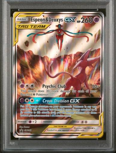 Espeon & Deoxys GX, graded 9.5